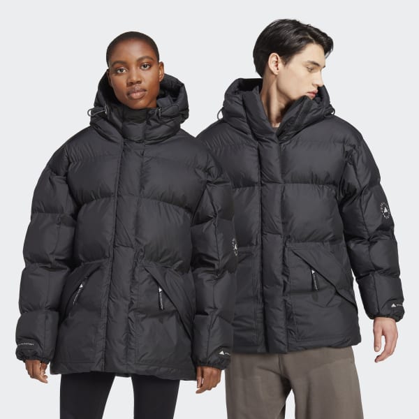 Svart adidas by Stella McCartney Mid-Length Padded Winter Jacket