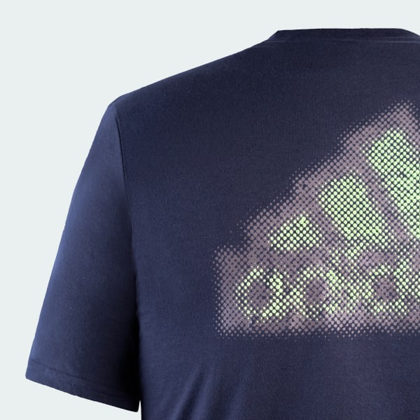 Azul Camiseta Estampada