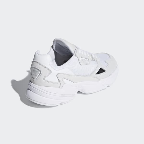 adidas falcon sneakers triple white
