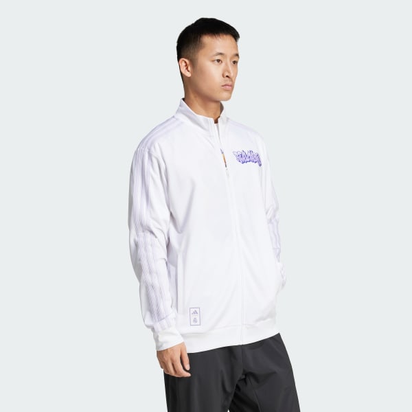 Blanc Veste de survêtement Real Madrid
