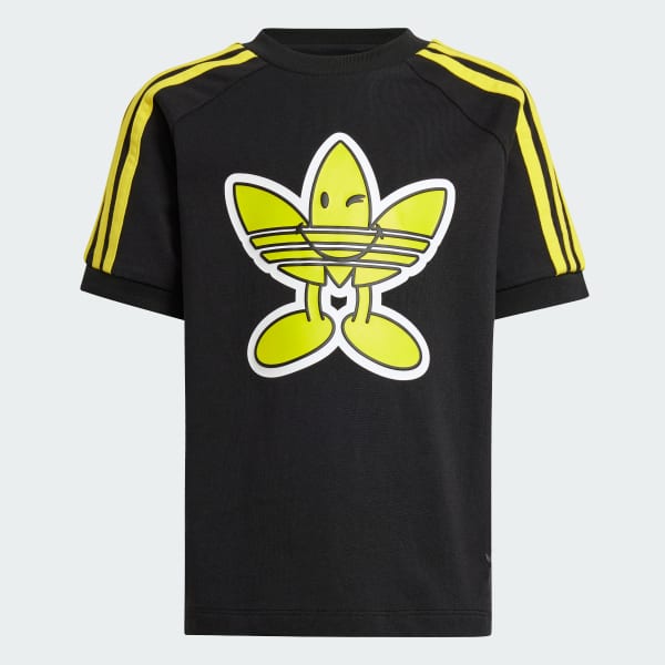 Negro Polera adidas Originals x Smiley World Infantil