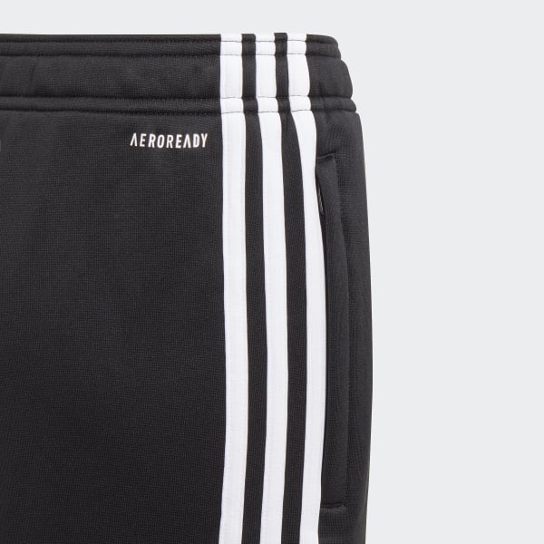 Schwarz adidas Designed To Move 3-Streifen Hose
