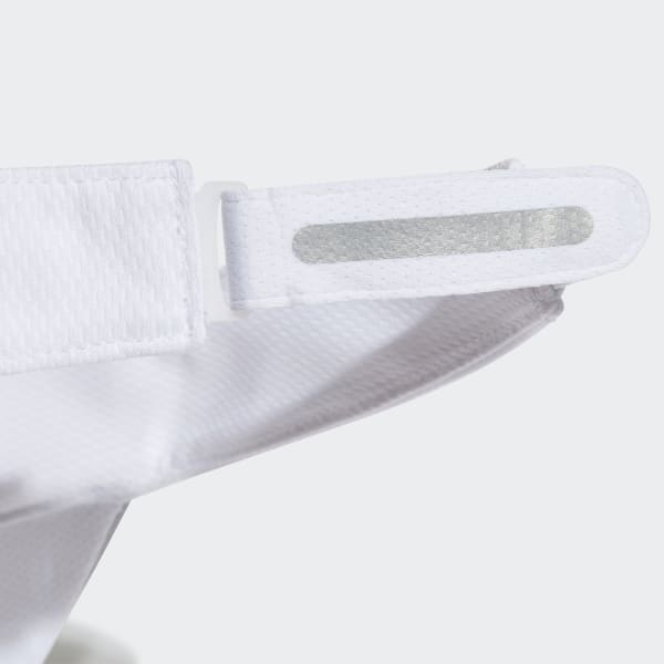White AEROREADY Runner Visor