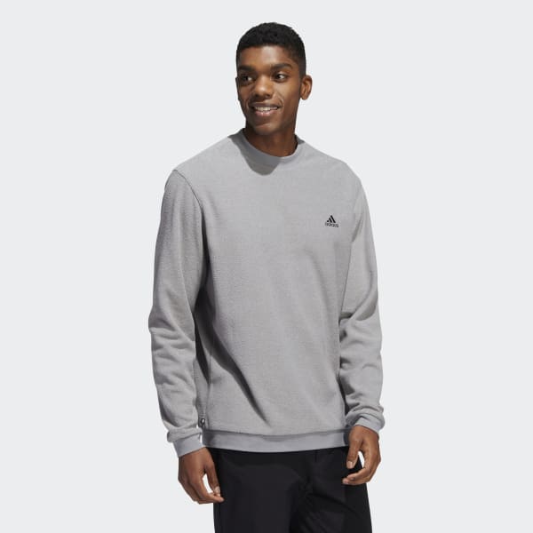 adidas Core Crew Sweatshirt - Grey, Men's Golf