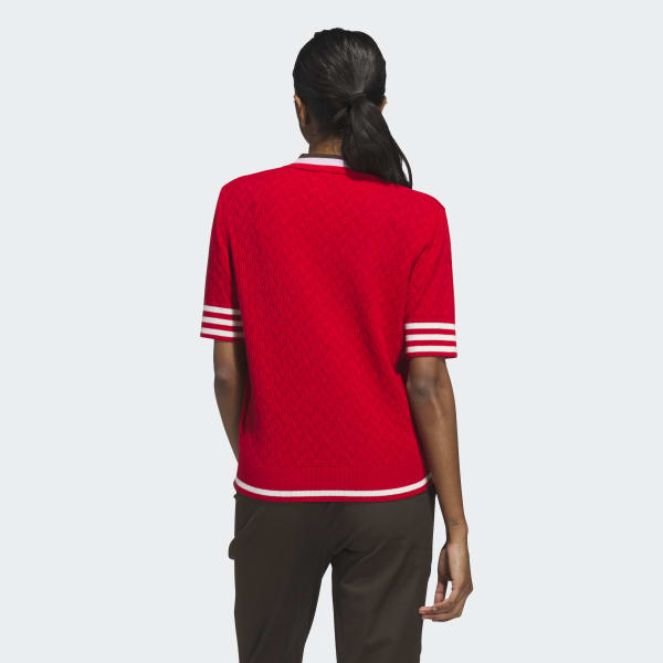 アディダス 【オリジナルスゴルフ】Originals ニット ポロ - レッド