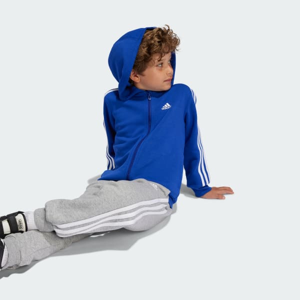 Essentials 3 Stripes Zip Hooded Jacket