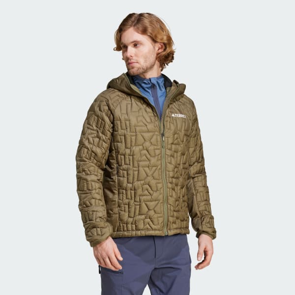 Verde Chaqueta Térmica con Capucha Terrex Xperior PrimaLoft Loose Fill