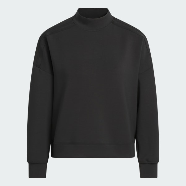 adidas Beyond Spacer Mock Layer Sweatshirt - Black | Free