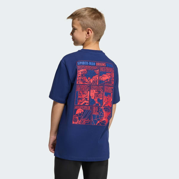 Blue ADIDAS MARVEL SPIDER-MAN GRAPHICS TEE