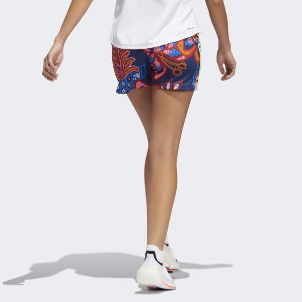 Azul Shorts Tejidos FARM Rio Pacer 3 Tiras T1836