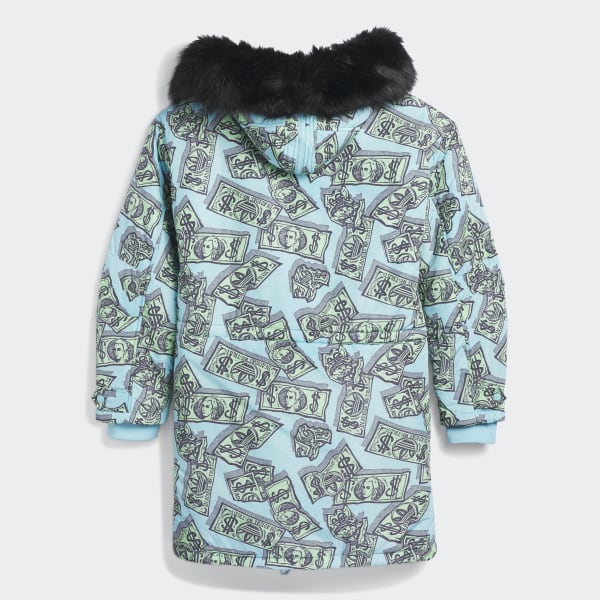 Green Jeremy Scott Money Print Parka