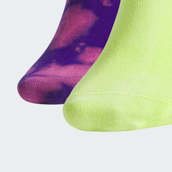 Purple Acid-Washed Crew Socks 2 Pairs