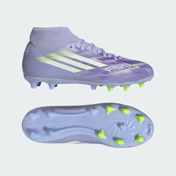 Violeta Calzado de fútbol F50 Sparkfusion Club para terreno firme/césped artificial