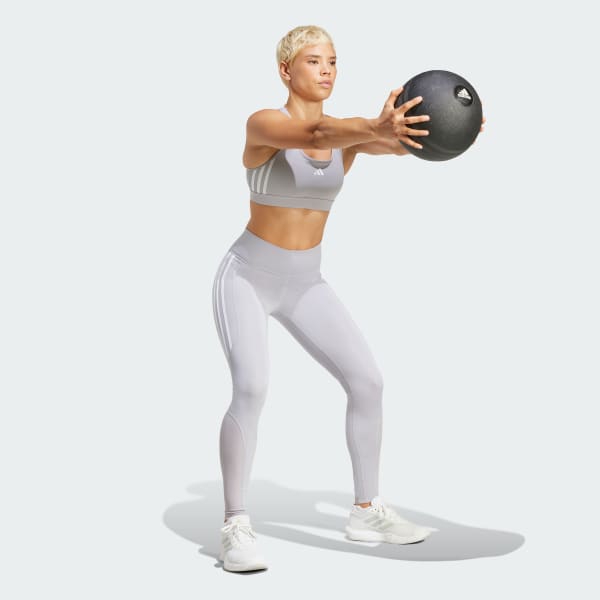 Γκρι Optime Essentials Stash Pocket Full-Length Leggings