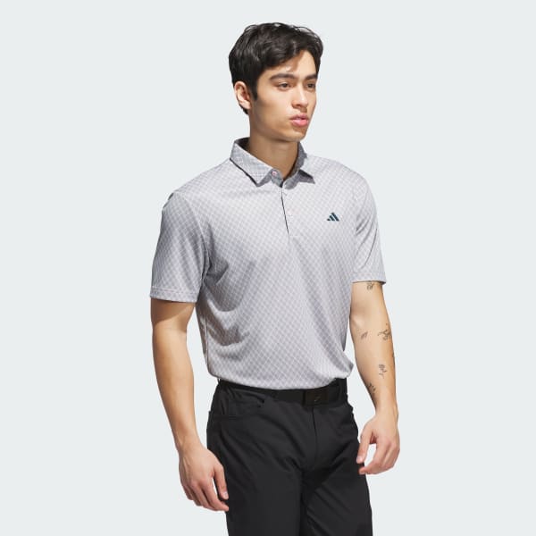 Hong Áo Polo Phủ Họa Tiết Core
