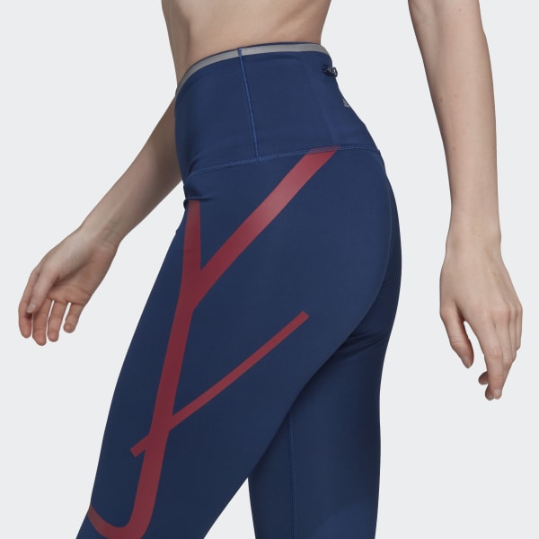 Niebieski adidas by Stella McCartney TruePace Running Tights RP600