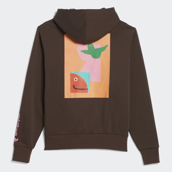 Cafe Sudadera Con Gorro Shmoofoil Pintada (Unisex) WR361