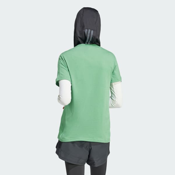 Green AEROREADY Train Essentials Minimal Branding Crewneck Tee