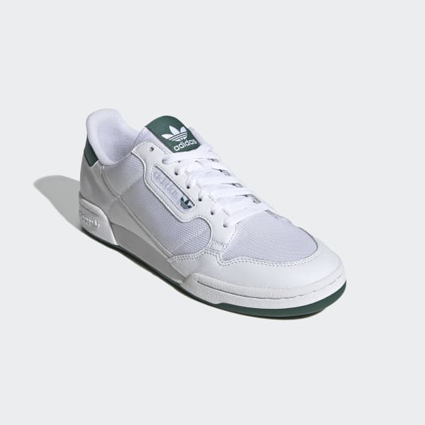 continental 80s trainers white grey one collegiate green