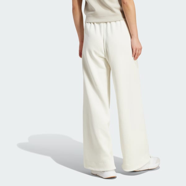 Bianco Pantaloni ALL SZN Fleece Loose Wide-Leg