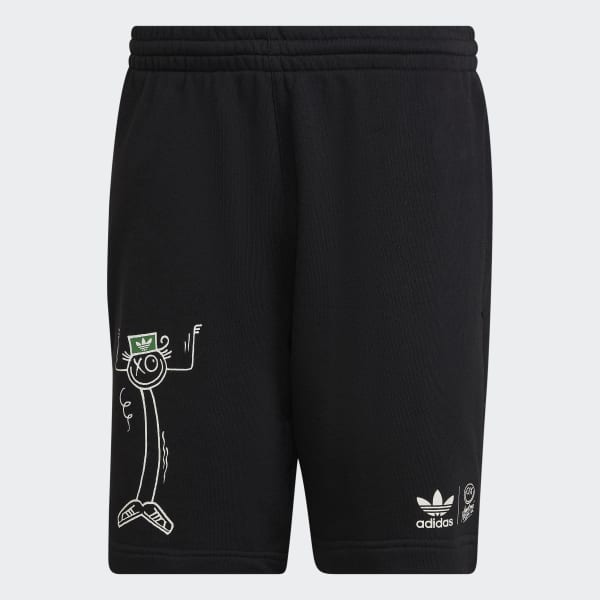Black adidas Originals x André Saraiva Shorts EVS05