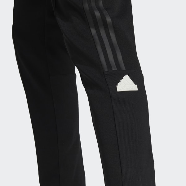 Negro Pants 3 Franjas Puño Ajustados M9998