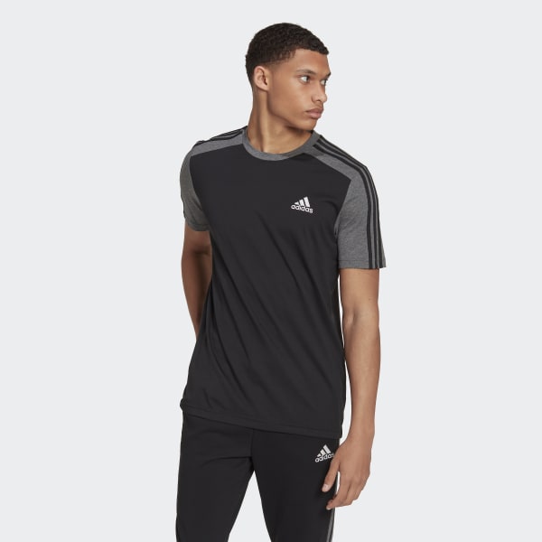 Schwarz Essentials Mélange T-Shirt UG169