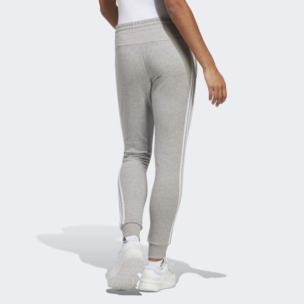 Adidas Women's 3 Stripe French Terry Core Pant (Legend Ink/White, Size L)