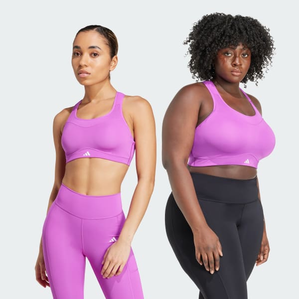 adidas TLRD Impact Training High Support Bra Purple Free Shipping with adiClub adidas US