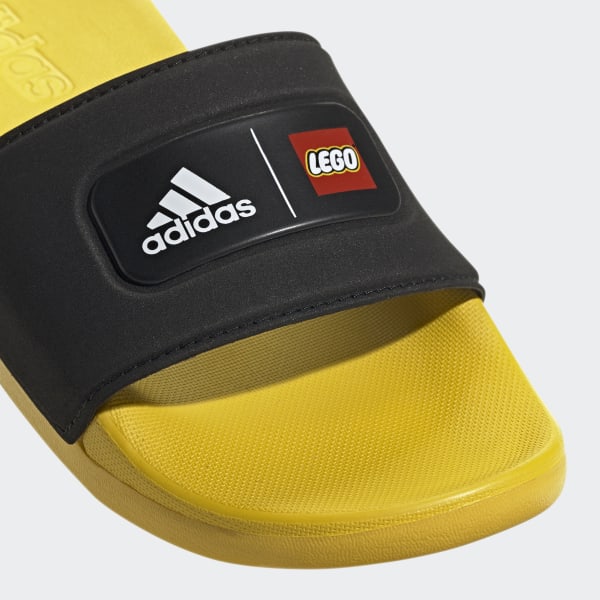 Zwart adidas Adilette Comfort x LEGO® Slides LUQ31