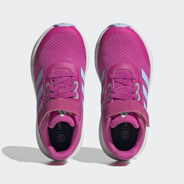 👟 adidas RunFalcon 3.0 Top Strap | Shoes Lace Elastic adidas Pink - Lifestyle 👟 Kids\' US 