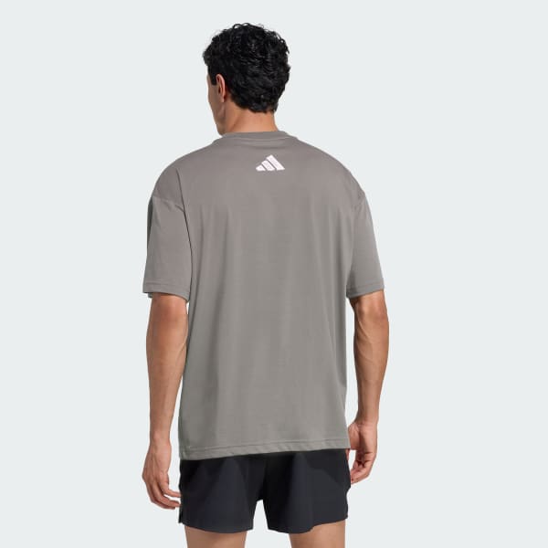 Brown CLIMACOOL POWER TRAINING GRAPHIC T-SHIRT