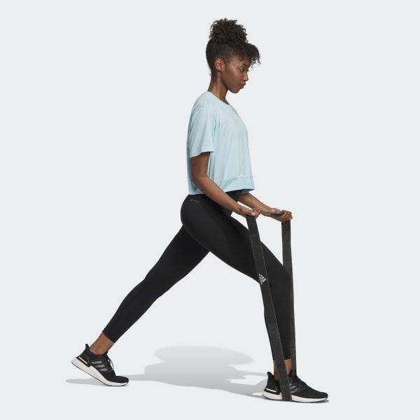 Blu T-shirt AEROREADY Studio Loose Crop CT354