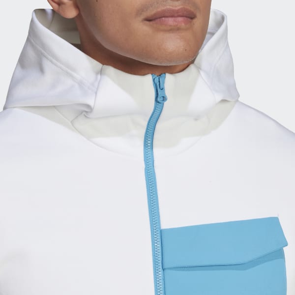 Blanc Sweat-shirt à capuche Designed for Gameday GE028