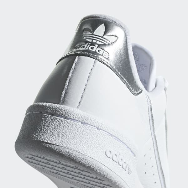 Adidas continental 80 silver clearance