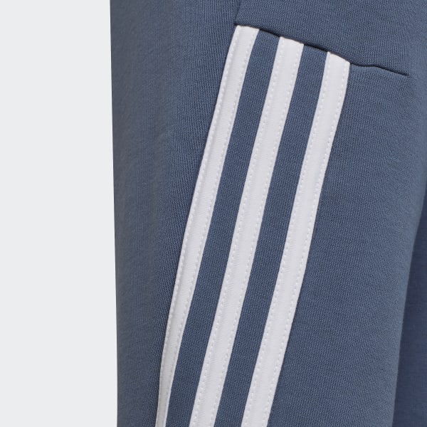 Bleu Pantalon Future Icons 3-Stripes Tapered-Leg BU775