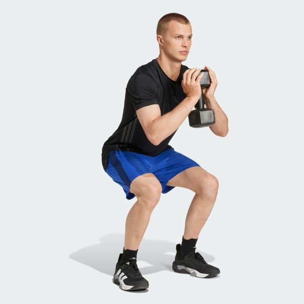 Μπλε Train Essentials Woven Mélange Shorts