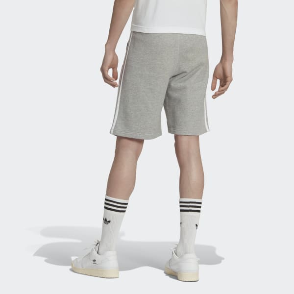 adidas Men's 3-Stripes Shorts in Grey 