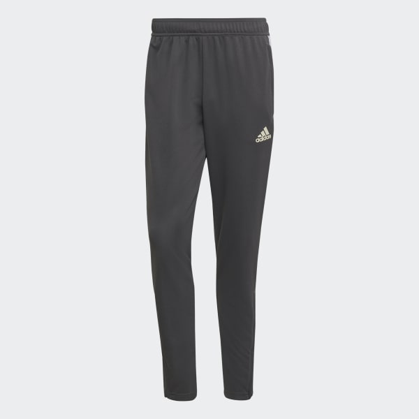 Grey AEROREADY Sereno Slim Tapered Cut 3-Stripes Pants