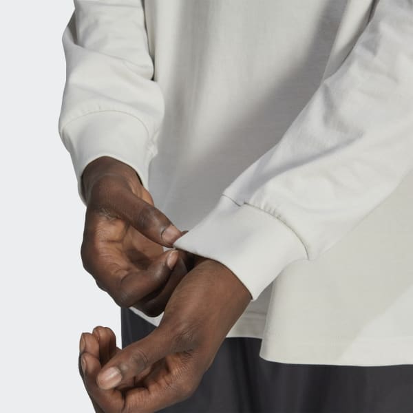 Szary Reclaim Logo Long Sleeve Tee QF209