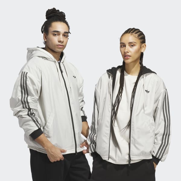 adidas Shmoofoil Reversible Warmup Jacket - Beige | Free Shipping