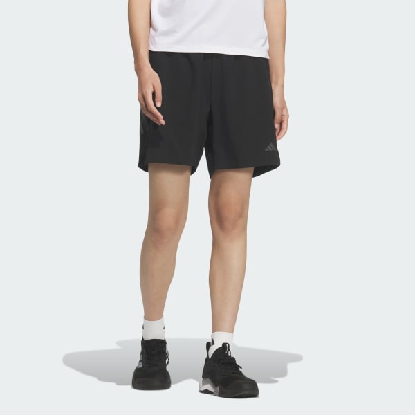 ブラック トレーニング エッセンシャルズ プラス ルーズフィット ストレッチ ウーブン ショーツ