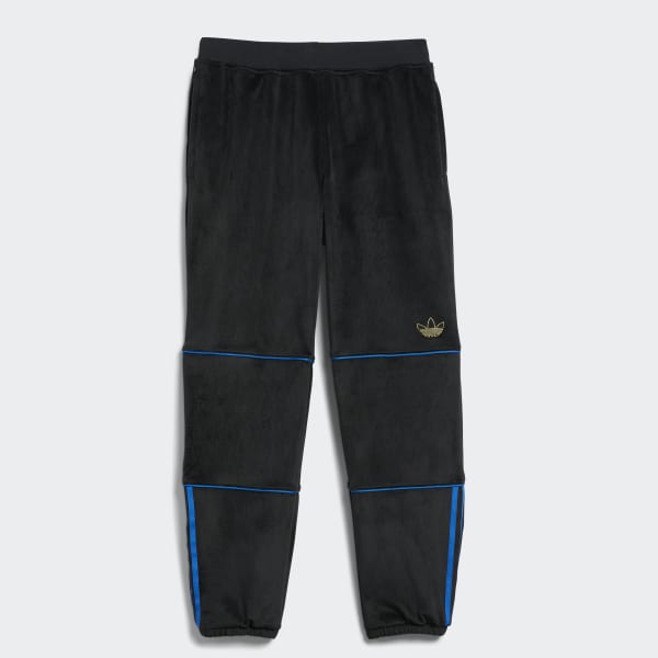 Svart Tyshawn Velour Track Pants (Gender Neutral)
