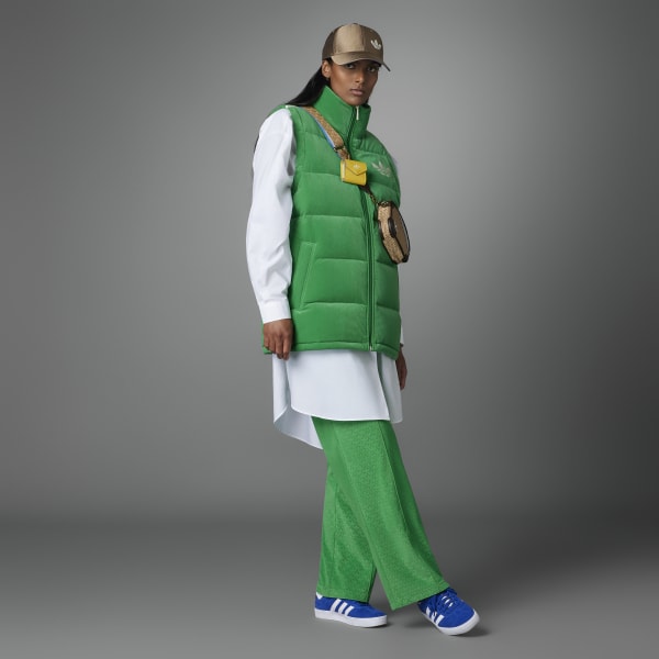 adidas Adicolor 70s Velvet Vest - Green | adidas New Zealand