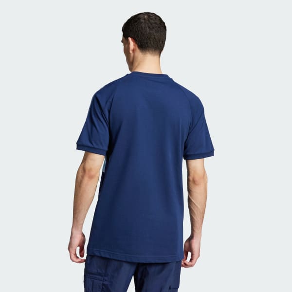 Adidas originals 3-stripes panel t-shirt cheap