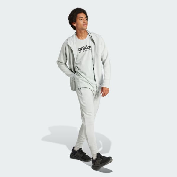 Grey Z.N.E. Premium Full-Zip Hooded Track Jacket