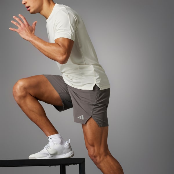 สีน้ำตาล กางเกงขาสั้น Designed for Training HIIT Workout HEAT.RDY