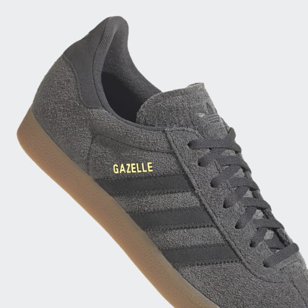 Grey suede adidas gazelle store