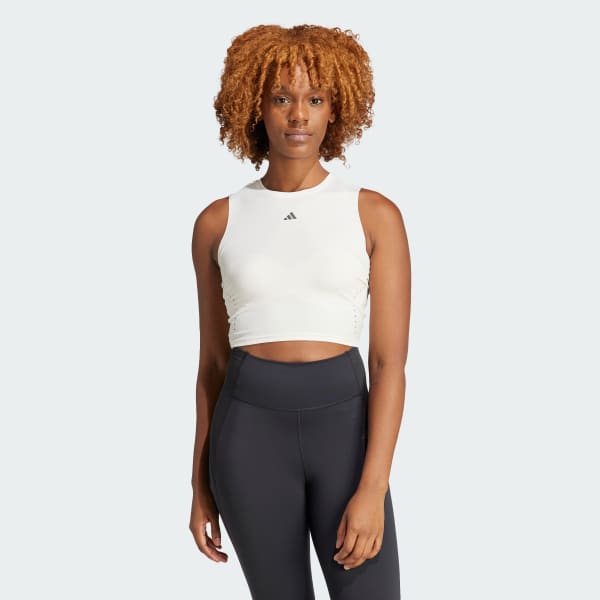 Branco Regata HIIT Crop HEAT.RDY