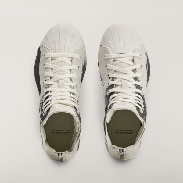 White Y-3 NIZZASTAR HI Shoes